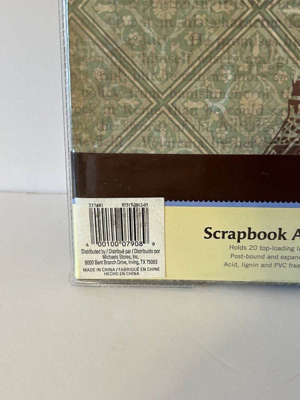 Recollections 12x12 Scrapbook Album Paris Eiffel Tower Green Brown Top Loading - Picture 7 of 15